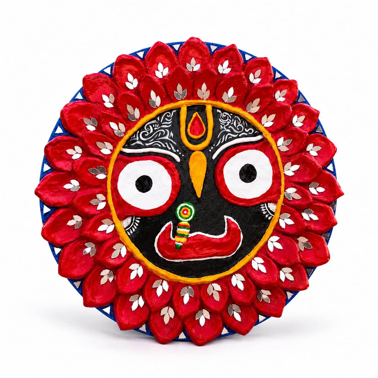 Handcrafted Lord Jagannath Wall Art | Traditional Odisha Folk Craft | Handmade Decorative Wall Hanging