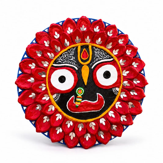 Handcrafted Lord Jagannath Wall Art | Traditional Odisha Folk Craft | Handmade Decorative Wall Hanging